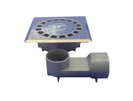 Dreno Tecnoagua T 88 Vhi Pvc Aço Inoxidável 16,5 X 16,5 X 5 Cm Ø 5 Cm