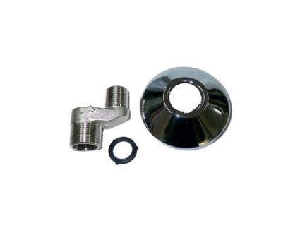 Pequeno Excêntrico 3/4 X 1/2 X 10 Cromado Com Acabamento Conjunto De 2 Scoa