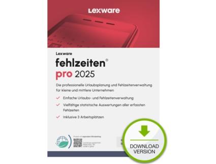 Absences Pro 2025 1 dispositivo, 1 ano Esd Downloadesd Lexware