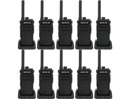 Rb626 Talkie Walkie De Longo Alcance, Talkie Walkie Profissional, 2000mah, Rádio Bidirecional Para Serviço De Segurança Retevis