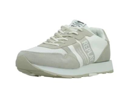 Sapatos De Homem Replay Tecido Branco (42)
