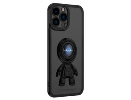 Suporte Casa Inch Relâmpago Para Iphone 13 Pro Max Yoobao Pele Sintética Anti-choque Preto