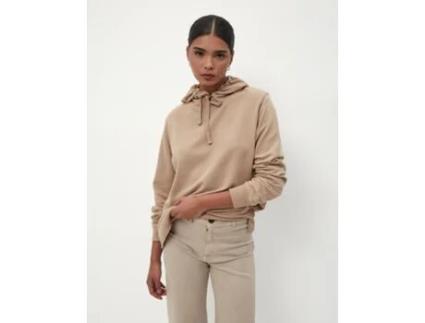 Sweatshirt De Mulher Mo Capuz Bege (s)