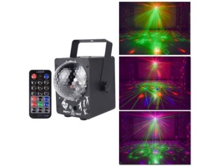 Projetor de luz laser discoteca RGB luzes de festa efeito DJ para decoração de casamento em casa Yokuli