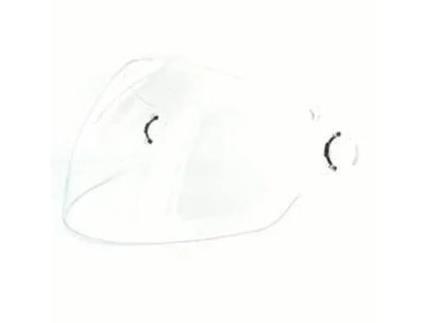 Viseira de capacete de motocicleta Ls2 da 518 Midway Transp. Capacetes Unica Ls2 Branco Transparente Unica Branco Transparente