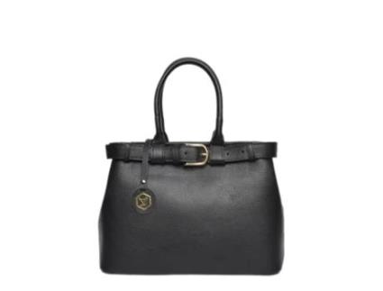 Mala De Mão De Mulher Luisa Vannini Lv Nero Pele Preto