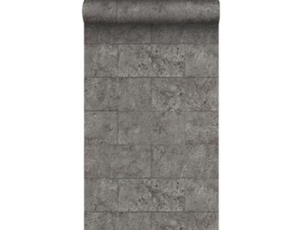 Papel De Parede Blocos De Calcário Em Meio Tijolo Taupe 53 Cm X 10,05 M Origin Wallcoverings