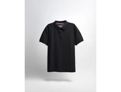 Polo De Homem Mo Piquet Main Fabric - Co100 Preto (l)