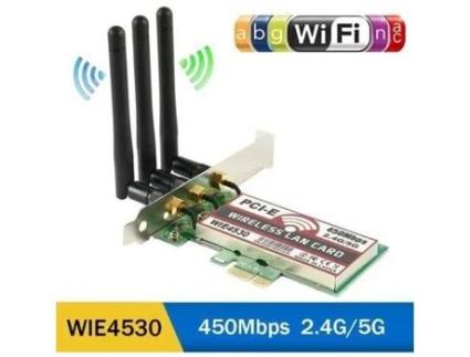 3pcs Lan Antena Pci E Express 450mbps Wireless Wi Fi Card Adaptador para Windows 7 8 10 Xp Ac990 Moonmini