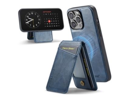 Suporte Casa Para Iphone 13 Pro Fierre Shann Pele Sintética Azul