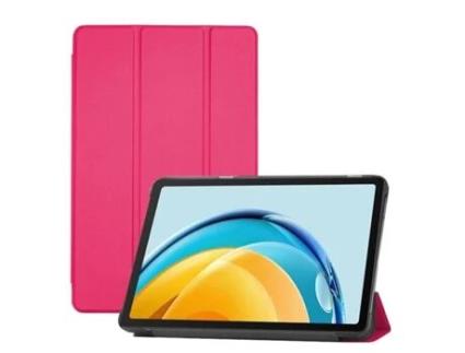 Capa Tripla de Couro Ecológico ILIKE Samsung S9 Ultra 14 6'' X910 / X916B / X918N 2023 Rosa Coral