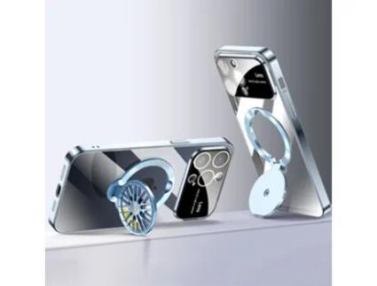 Suporte Casa Galvanizado Quedas Para Iphone 13 Pro Voero Pele Sintética Azul