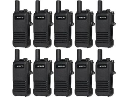 Rb647 Talkie Walkie Adultos, Ip67 Talkie Walkie À Prova Dágua, Pmr446, Recarregável, Portátil, 1000 Mah, Vox, Profissional Retevis (10 Peças)