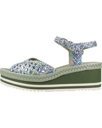 Sandálias de Mulher PONS QUINTANA SANDALIAS MUJER MODELO PADOVA COLOR VERDE VCP