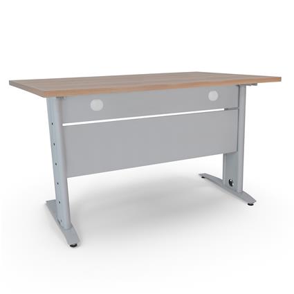 Secretárias de Escritório 1400x800x750mm Soho Cinza / Cerejeira Chocolate