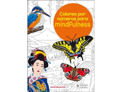 Livro Colorea Por Números Para Mindfulness de David Woodroffe (Espanhol)