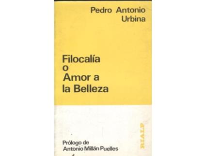 Livro Filocalia O Amor A La Belleza de Urbina (Español)