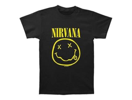 T-shirt De Mulher Zmdecqnb Nirvana Smile With Algodão Branco (l)