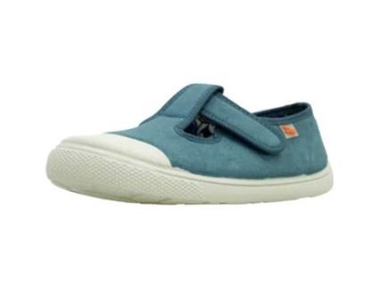 Sapatos De Criança Vulladi Slime Tecido Azul (33)