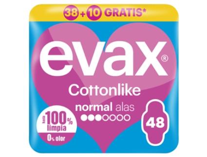 Pensos Higiénicos Cottonlike Normal Com Abas Evax
