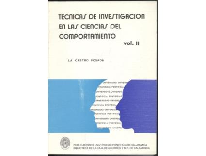 Livro Tecnicas De Investigacion En Las Ciencias Del Comportamiento de Juan Antonio Castro Posada (Espanhol)