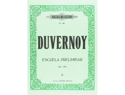 Livro Escuela Preliminar Op.176 de Jean Baptiste Duvernoy (Espanhol)