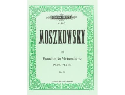 Livro 15 Estudios De Virtuosismo Op.72 de Moritz Moszkowski (Espanhol)