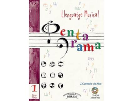 Livro Pentagrama Grau Mitjà 1 Llenguatge Musical de Custodio De Alba, Josep (Catalão)