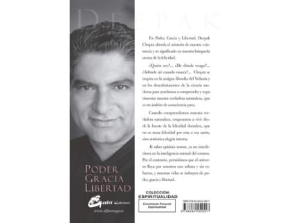 Livro Poder, Gracia Y Libertad de Deepak Chopra (Espanhol)