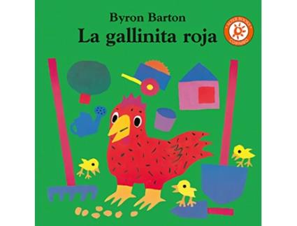 Livro La Gallinita Roja de Byron Barton (Espanhol)