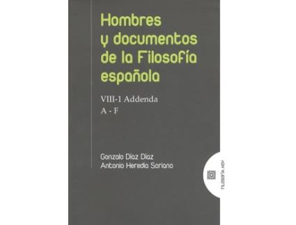 Livro Hombres Y Documentos De Filosofia Española de Gonzalo Díaz Díaz (Español)