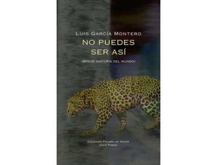 Livro No Puedes Ser Así de Luis García Montero (Espanhol)