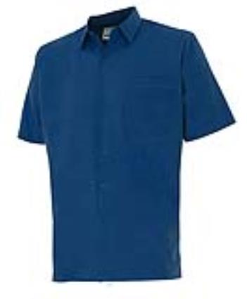 Camisa MANGA CURTA 1 BOLSO AZUL NAVY XL