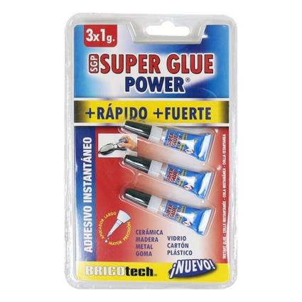 Cola  Super Glue Power (3 uds)