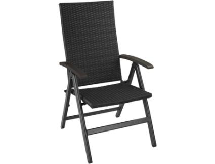 Cadeira de Jardim  Melbourne (Preto - Poli-Rattan - 68x58x107.5 cm)