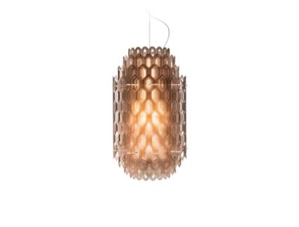 Candeeiro Suspenso  Chantal Laranja 36x60cm