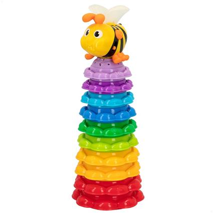 Jogo Didático  Torre empilhável musical da abelha (6 meses)
