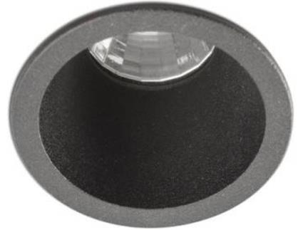 Candeeiro de Teto Embutida  Fox (Preto - LED - 5 W - Alumínio - 6.4x4 cm)