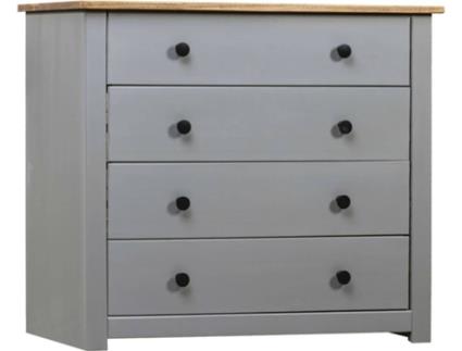 Móvel lateral  pinho panamá cinzento (80x40x73 cm)