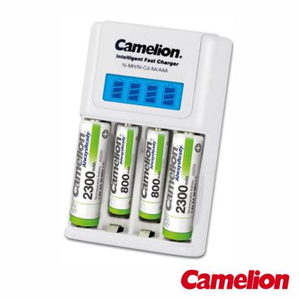 Carregador Pilhas AA/AAA c/ 2x AA 2300mA / 2x AAA 800 mA