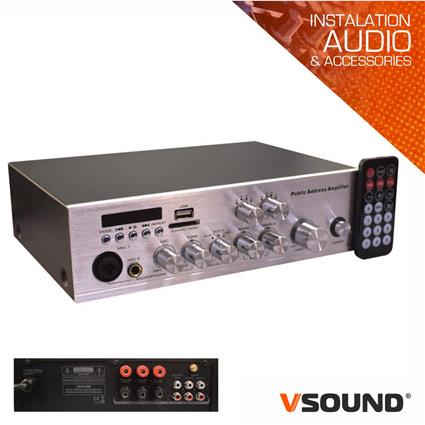 Amplificador 12/220V 60W MP3/USB/SD/FM 