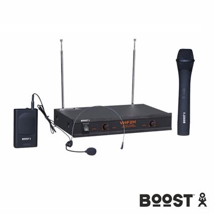 Central Microfone S/ Fios 2 Canais VHF 160/260MHz 