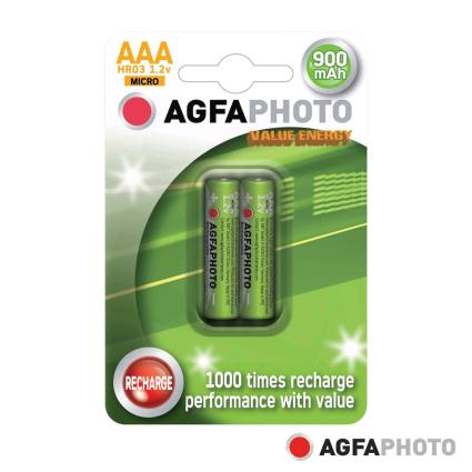 Pilha Recarregável AAA 1.2V 900mAh 2x Blister 