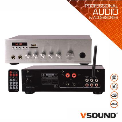 Amplificador 220V 60W MP3/USB/SD 