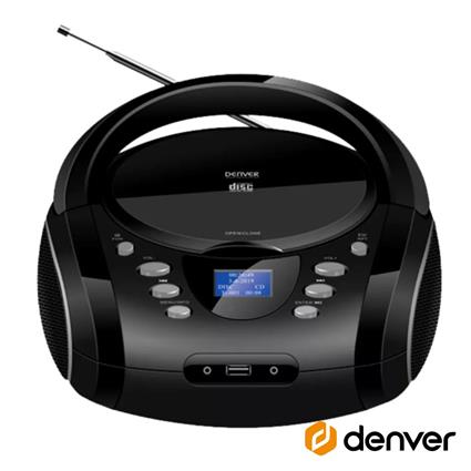 Rádio Portátil FM/CD/AUX/BT Colunas 2x1.8W 