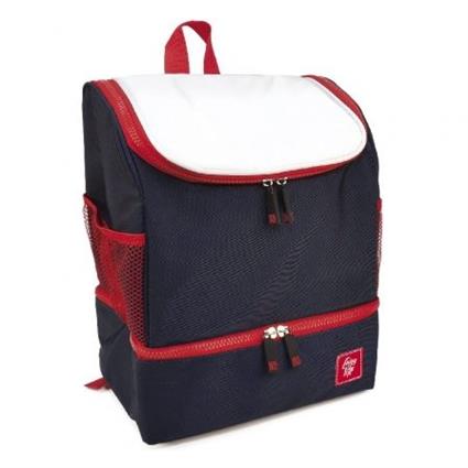Lancheira Mochila Iris Nautic 15L Azul/Branco/Vermelho