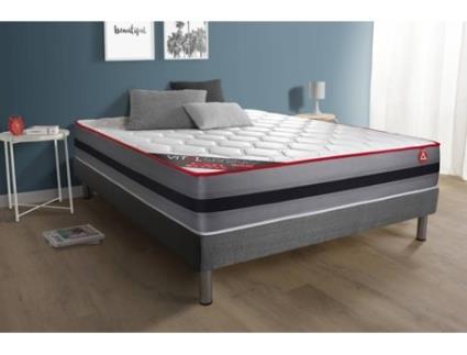 Conjunto de Sommier + Colchão  Vitalspring Recover (150x190 cm - Espuma Viscoelástica e Molas)