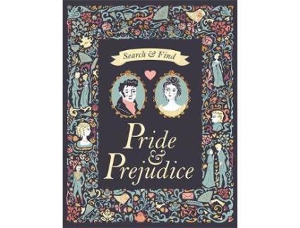 Livro Pride & Prejudice Search And Find De Jane Austen, Sarah Powell, Ilustrado Por Amanda Enright (Inglês)