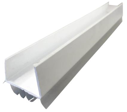 Vedante para porta STOP PVC 1 MT BRANCO BRESME