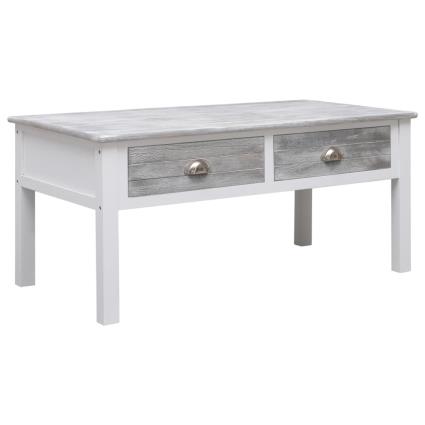 Mesa de centro 100x50x45 cm madeira cinzento
